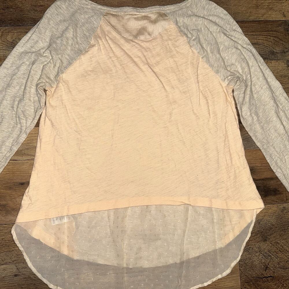 Little Yellow Button Anthropologie Women’s Medium Long Sleeve Top Flow Boho - Picture 4 of 7
